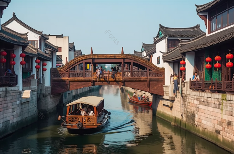 江苏省无锡清名桥古运河景区,高清,摄影图,摄影图片,图片大全,摄影图免费下载